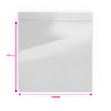 Saco de plástico transparente com fecho zip