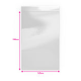 Saco de plástico transparente com fecho zip