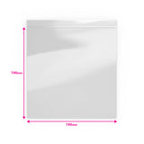 Saco de plástico transparente com fecho zip