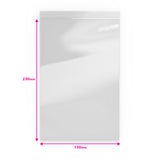 Saco de plástico transparente com fecho zip