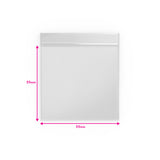 Saco de plástico transparente com fecho zip