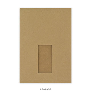 Envelope manila com reforço e janela 229x162x25 mm (C5)