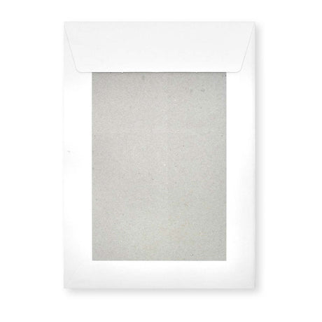 Envelope Branco com Cartolina ao Dorso 267x216 mm