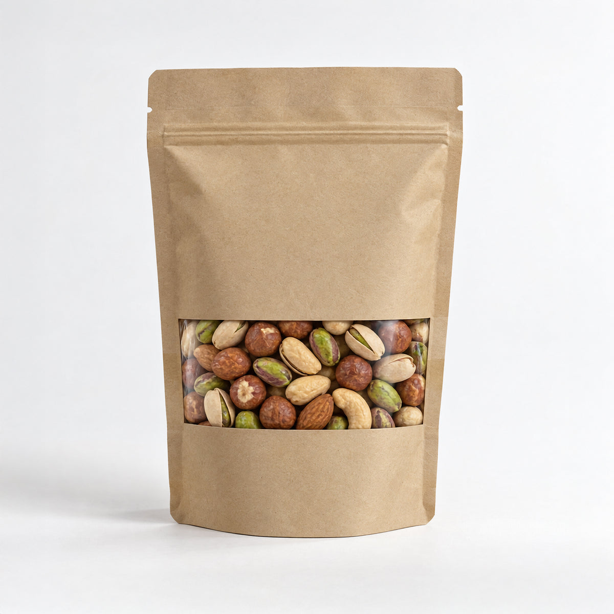 Saco Doypack para comida com janela