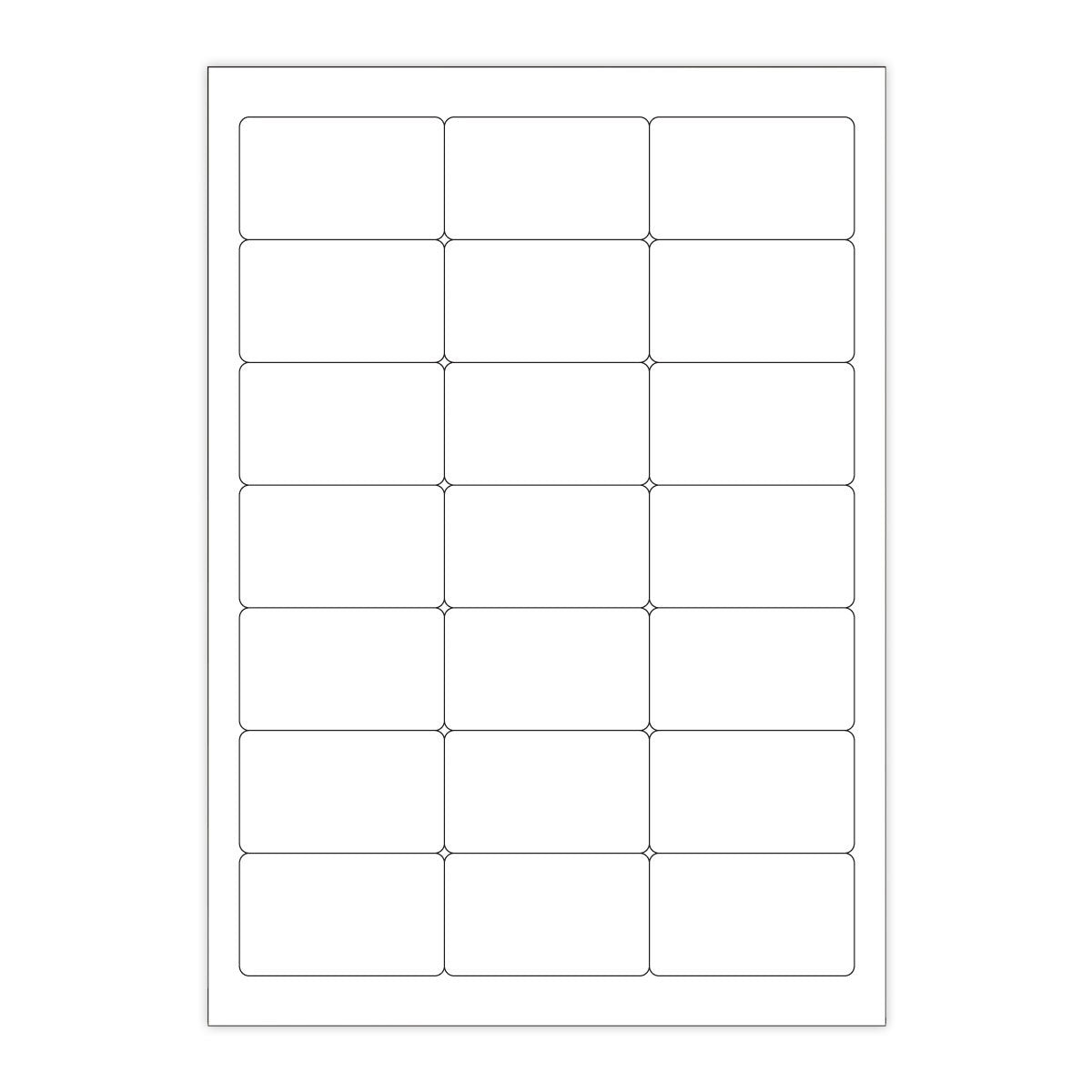 Etiquetas adesivas brancas e transparentes