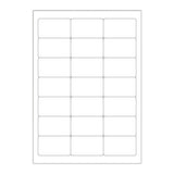 Etiquetas adesivas brancas e transparentes