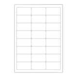 Etiquetas adesivas brancas e transparentes