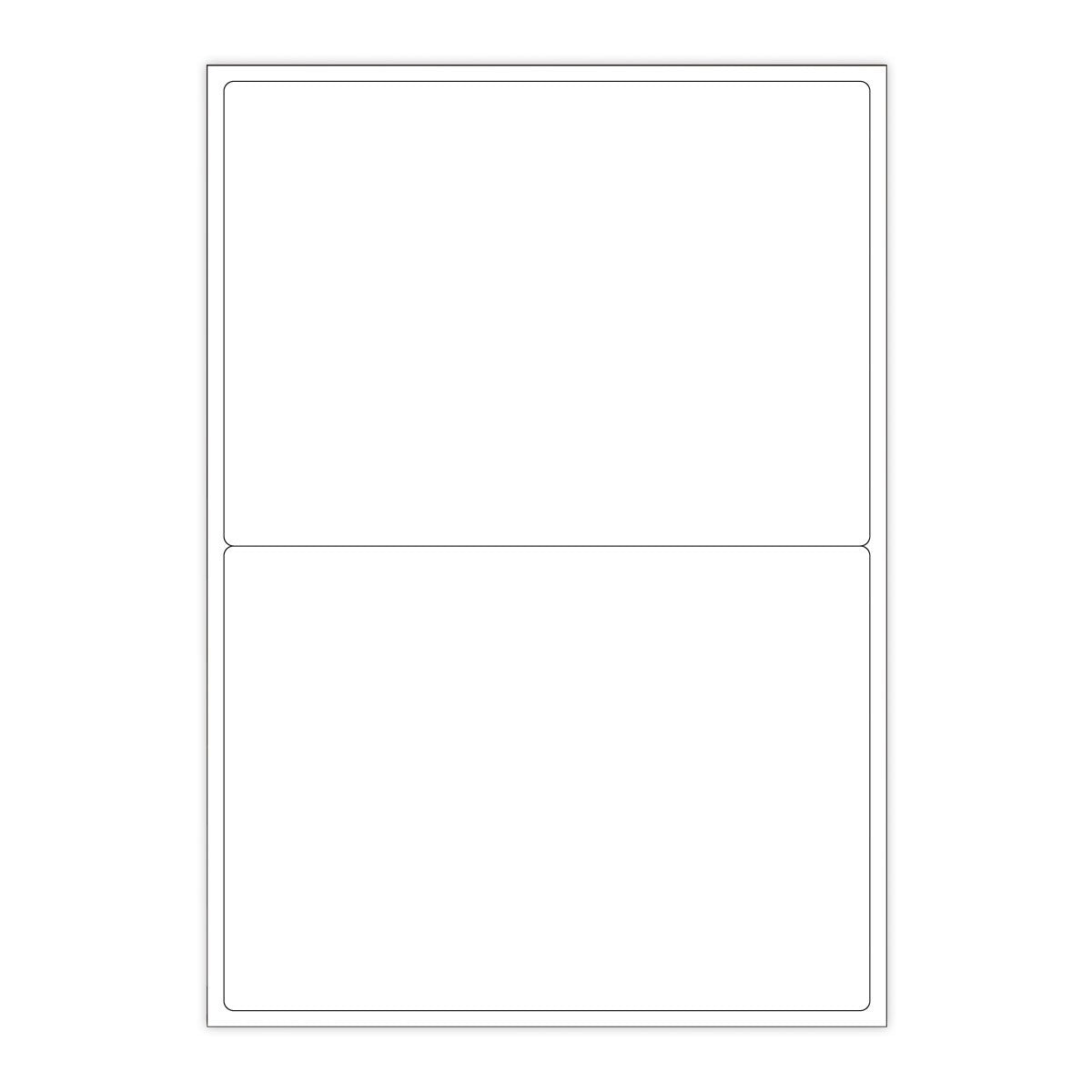 Etiquetas adesivas brancas e transparentes