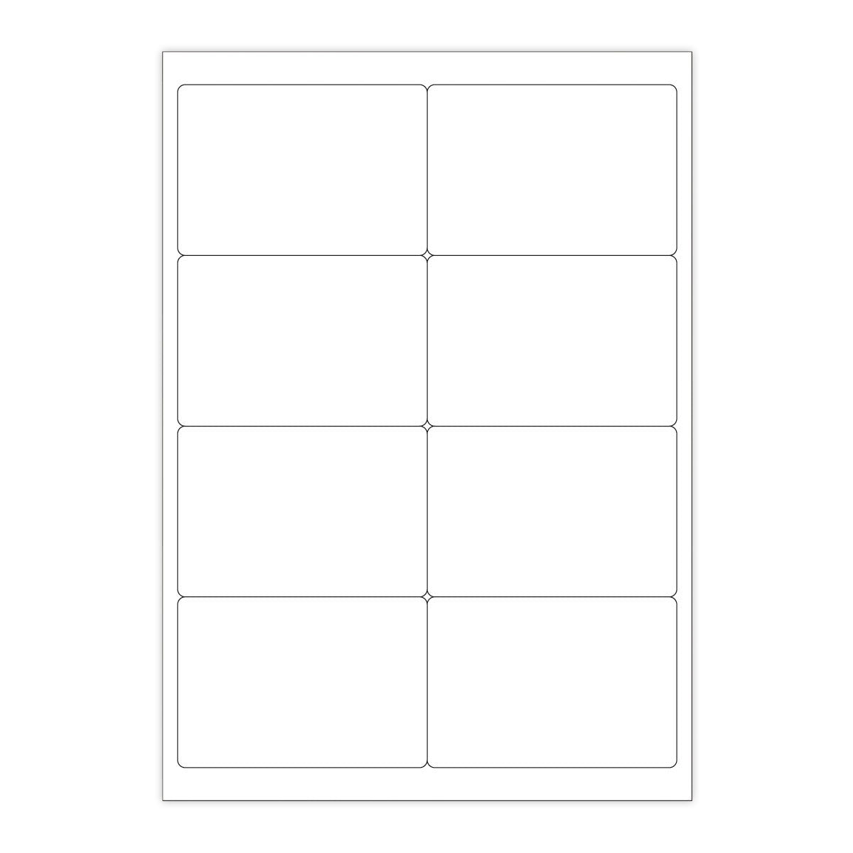 Etiquetas adesivas brancas e transparentes