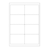 Etiquetas adesivas brancas e transparentes