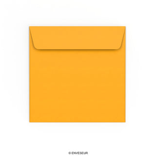 Envelope amarelo mostarda 155x155 mm