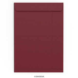 Envelopes cor de bordeaux