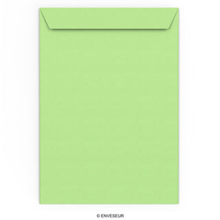 Envelope verde pastel 324x229 mm (C4)