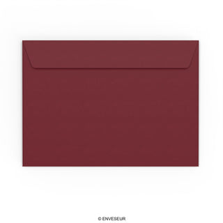 Envelopes cor de bordeaux