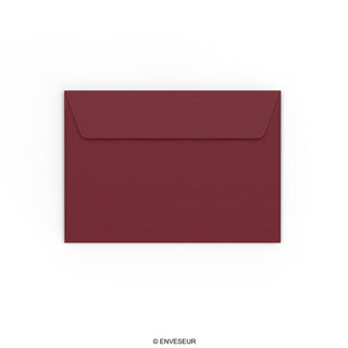 Envelopes cor de bordeaux