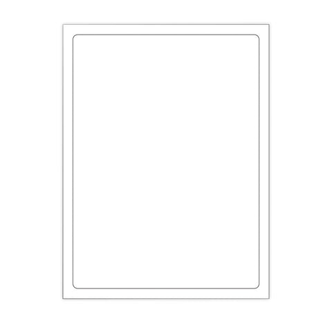Heavy Duty Permanent Adhesive Labels White 199 x 289 mm (1 label)