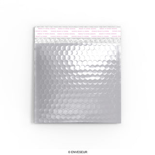 Envelopes almofadados com bolha metálica brilhante