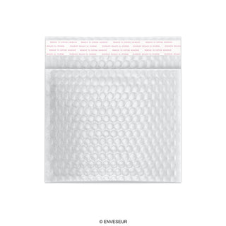 Envelopes almofadados com bolha metálica brilhante