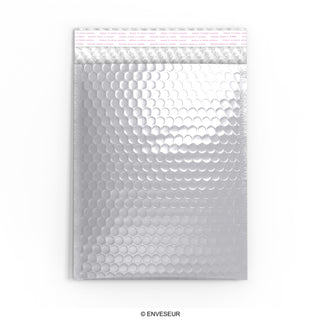 Envelopes almofadados com bolha metálica brilhante
