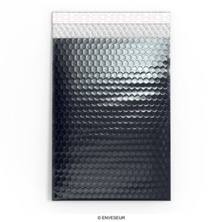 Envelopes almofadados com bolha metálica brilhante
