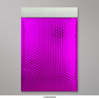 Envelopes almofadados com bolha metálica brilhante