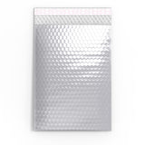 Envelopes almofadados com bolha metálica brilhante