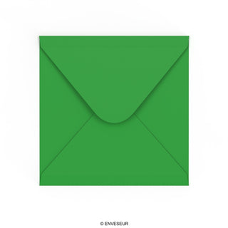 140x140 mm Verde Médio Quadrado 120gsm com adesivo gomado