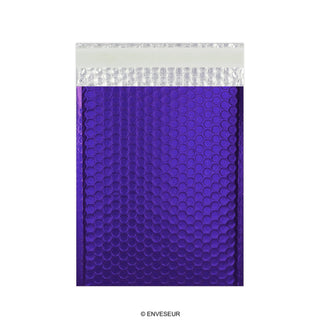 Envelopes almofadados com bolha metálica fosca