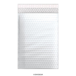 Envelopes almofadados com bolha metálica fosca