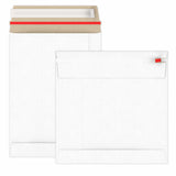 Envelopes rígidos em cartão branco