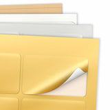 Etiquetas adesivas retangulares