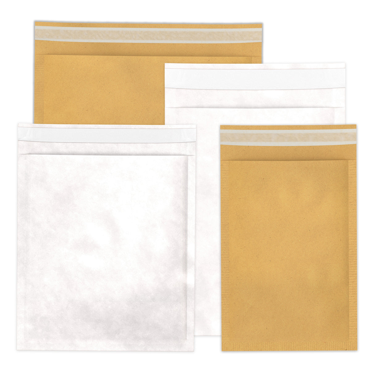 Envelopes almofadados de bolha de papel Kraft - econômico