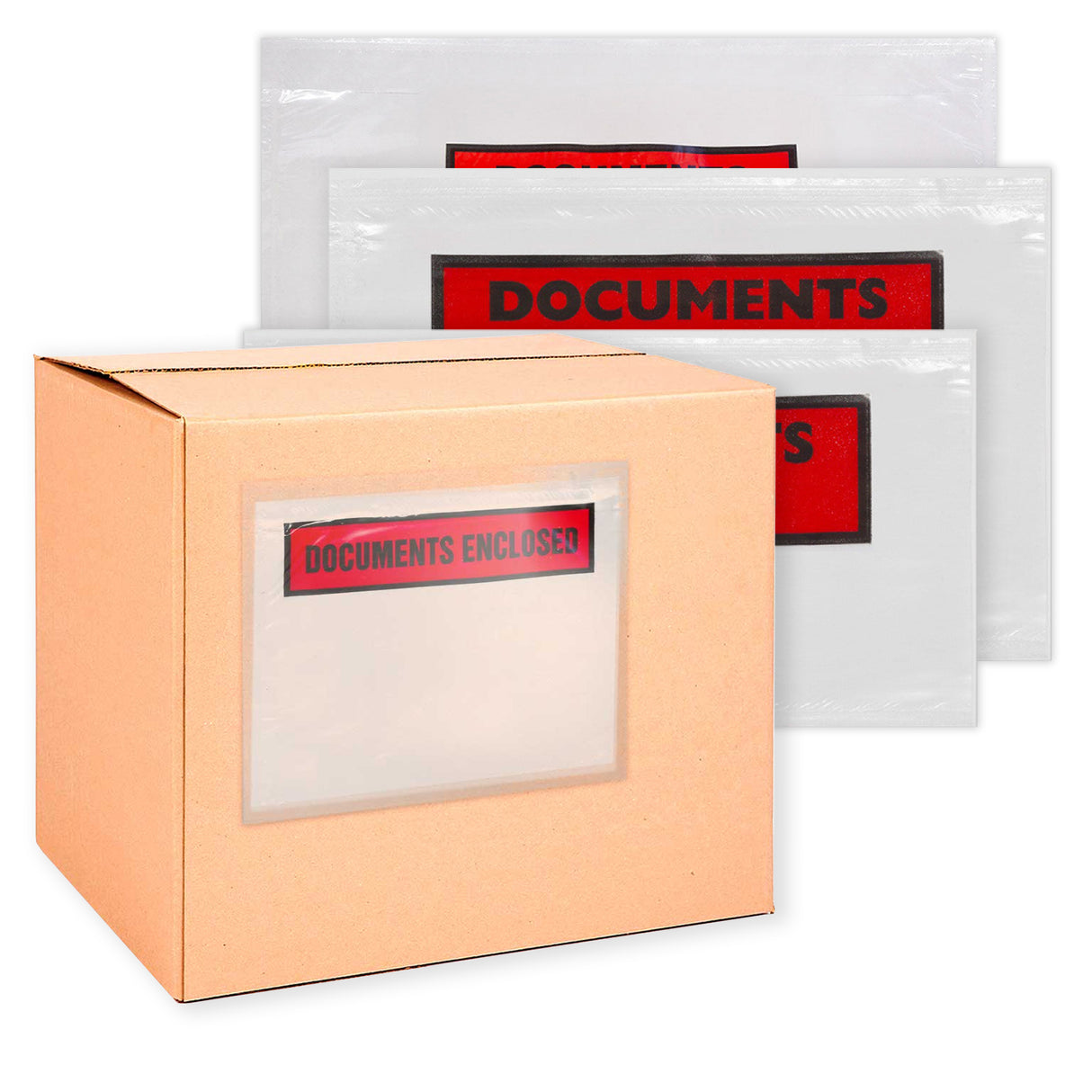 Sacos adesivos para documentos com impressão
