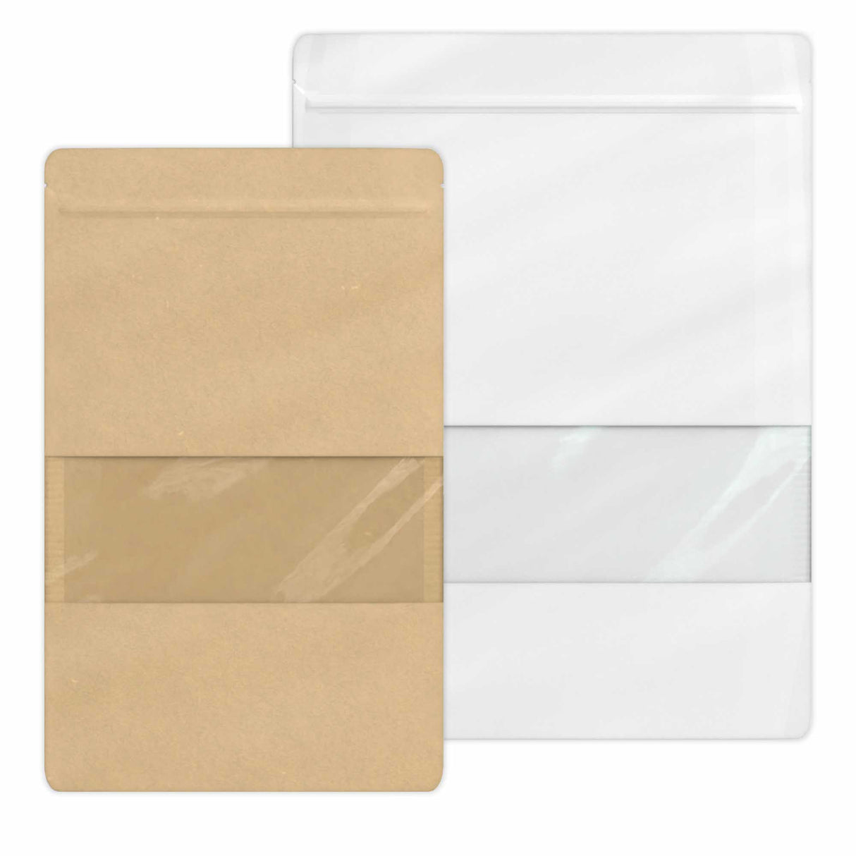 Saco Doypack para comida com janela