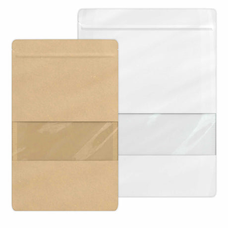 Saco Doypack para comida com janela