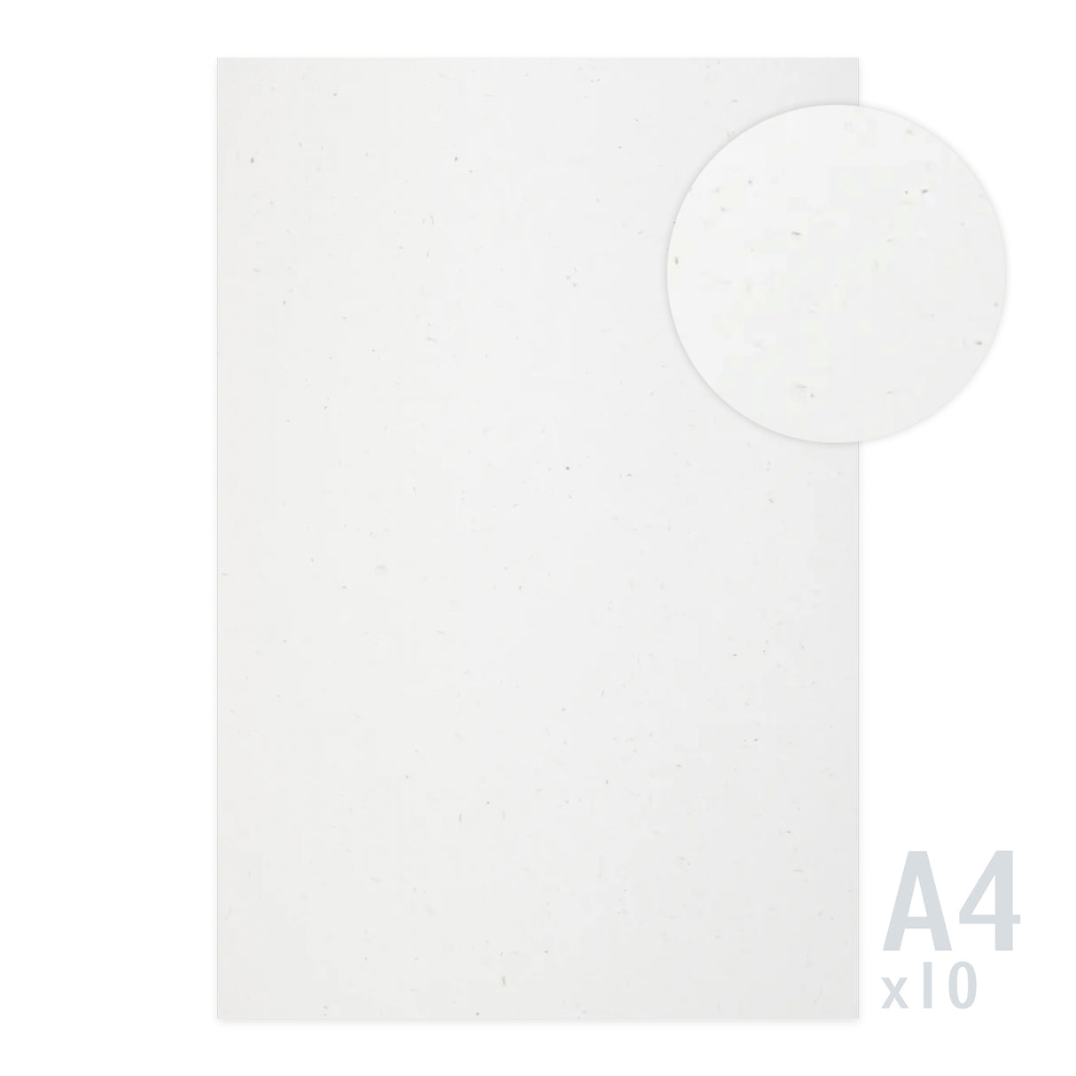 Papel branco 130g/m² - 10 folhas A4