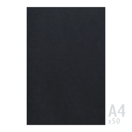 Papel preto 225g/m² - 50 folhas A4