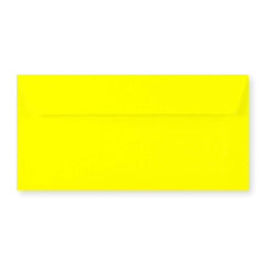 Envelope amarelo néon 110x220 mm (DL)