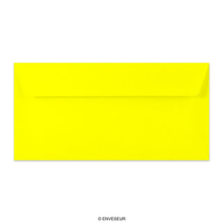 Envelope amarelo néon 110x220 mm (DL)