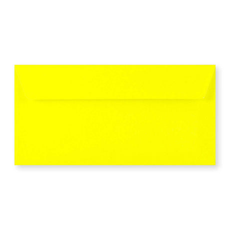 Envelope amarelo néon 110x220 mm (DL)