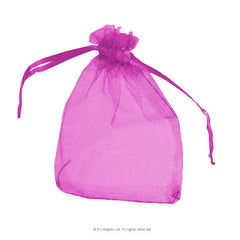 Organza Bags Rose 90 x 70 mm