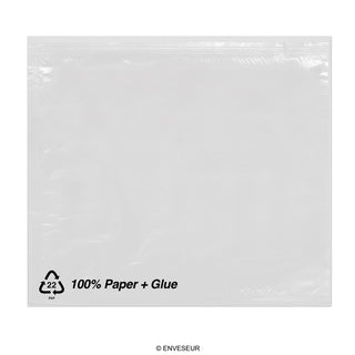 Sacos de papel adesivo para documentos sem impressão