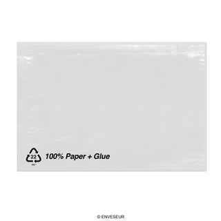 Sacos de papel adesivo para documentos sem impressão