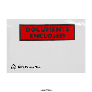 Sacos de papel adesivo para documentos com impressão