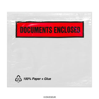 Sacos de papel adesivo para documentos com impressão