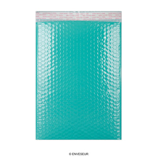 Envelopes almofadados com bolhas coloridas de polietileno