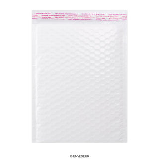 Envelopes almofadados com bolhas coloridas de polietileno