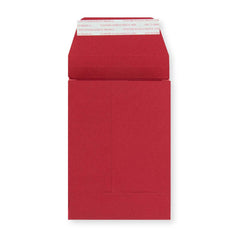 Envelope vermelho de alto gramagem com reforço 162x114x25 mm (C6)