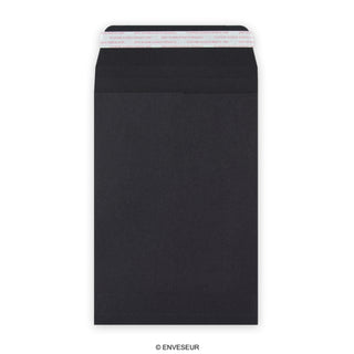 Envelope preto de alto gramagem com reforço 229x162x25 mm (C5)