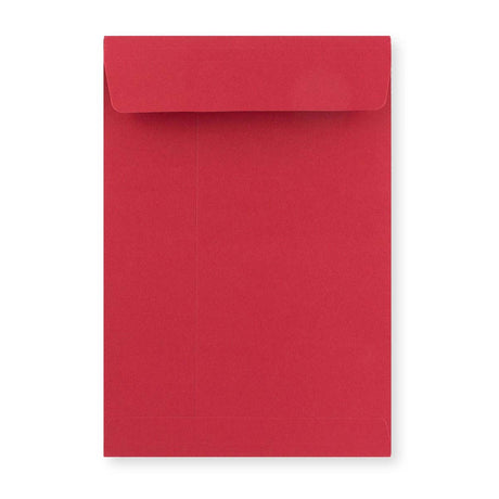 Envelope vermelho de alto gramagem com reforço 324x229x25 mm (C4)
